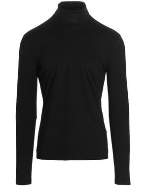VTMNTS Turtleneck Stretch Lycra Sweater - Black