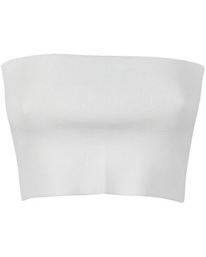 Liviana Conti Viscose Bandeau Top - White