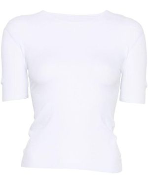 Gucci Solid Crew Neck T-Shirt - White