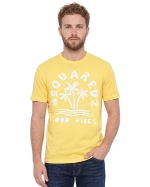 DSquared² Crew Neck T-Shirt - Yellow