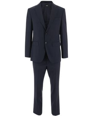 BOSS Notched Lapel Suit - Blue