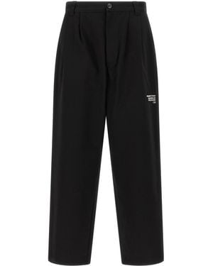 Moncler Straight Flat Front Pants - Black