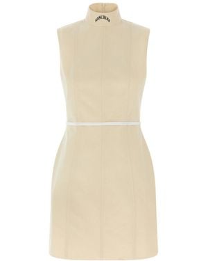 Moschino Rough Canvas Dress - Natural