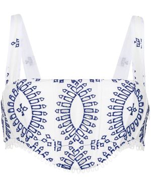 Charo Ruiz Cotton Top - Blue
