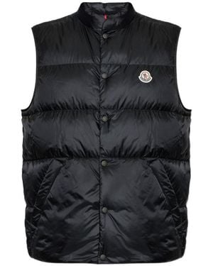 Moncler Sleeveless Logo Jacket - Black