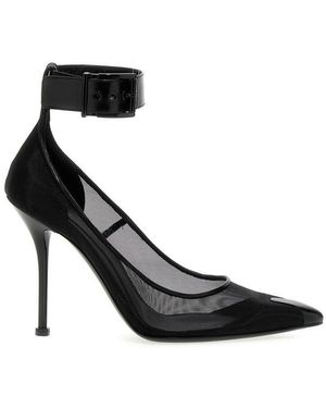 McQueen Pointed Toe Heels - Black