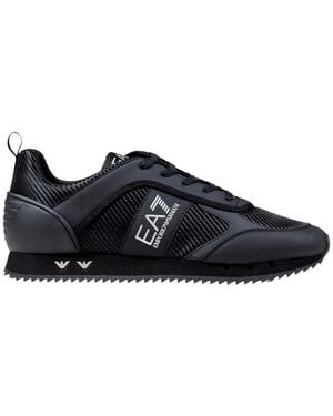 EA7 Logo Sneakers - Black