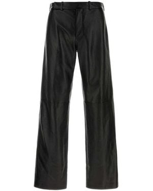 Fendi Flat Front Trousers - Black