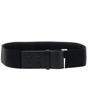 Max Mara Elasticated Webbing Belt - Black