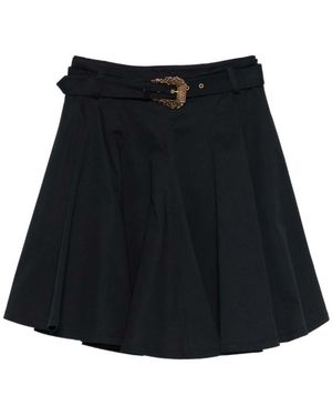 Versace Jeans Couture Flared Midi Skirt - Black