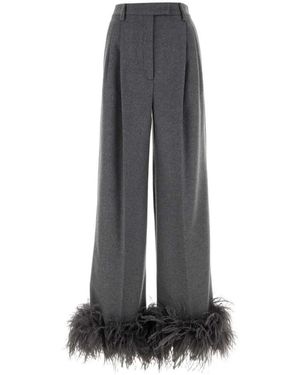 Prada Wide Leg Pant - Gray