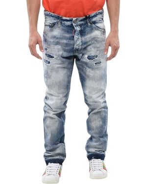DSquared² Slim Distressed Jeans - Blue