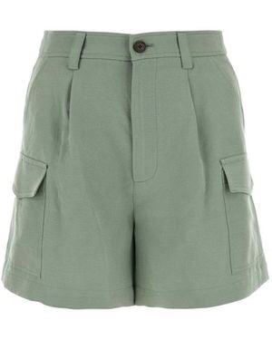 Woolrich Sage Viscose Blend Shorts - Green