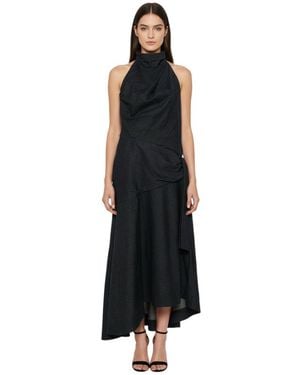 Zimmermann Mock Collar Maxi Dress - Black