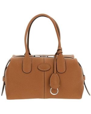 Tod's Logo Small Duffle Bag - Brown