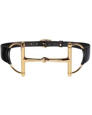 Gucci Horsebit Buckle Belt - White