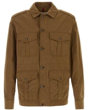 Moncler Shirt Collar Jacket - Green