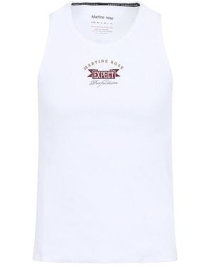 Martine Rose Round Neck Top - White