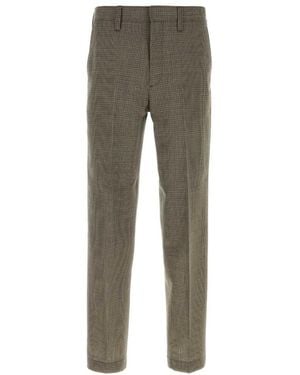 Prada Flat Front Pants - Gray
