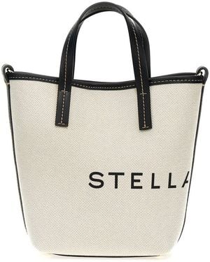 Stella McCartney Logo-Print Cotton Tote Bag - Natural