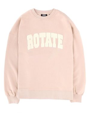 ROTATE BIRGER CHRISTENSEN Logo Crew Neck Sweatshirt - Pink