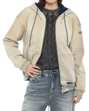 DIESEL Logo Zipper Hoodie - Multicolor