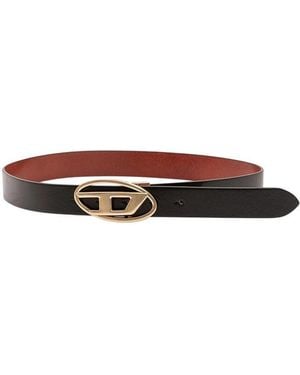 DIESEL 1Dr Solid Reversible Belt - Brown