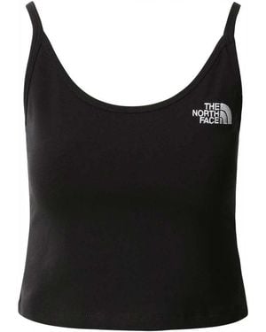 The North Face Logo Scoop Neck Top - Black