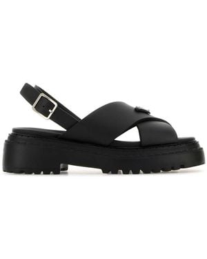 Prada Rubber Sandals - Black