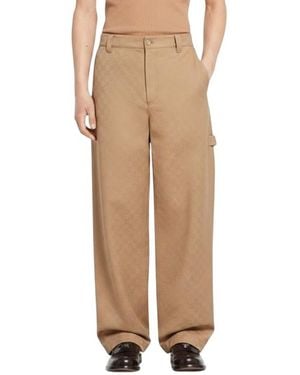 Gucci Flat Front Pants - Natural