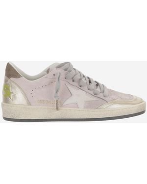 Golden Goose Round Toe Sneakers - Gray
