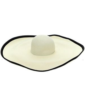 ハット MAX MARA 'Robert' hat White/Black s-l400.jpg
