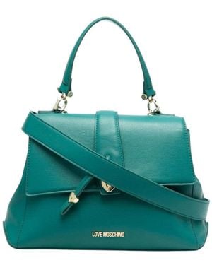 Love Moschino Logo Small Satchel - Green