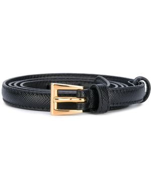 Prada Logo Buckle Belt - Black