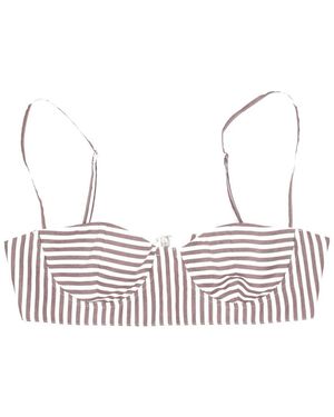 LA ROSE Cotton Bralette Top - White