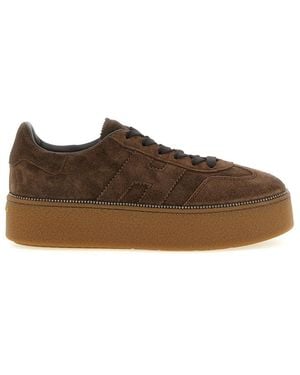 Hogan Logo Sneakers - Brown