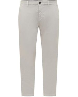 Department 5 Flat Front Pants - Gray