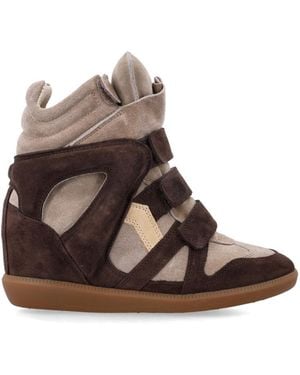 Isabel Marant Color Block Sneakers - Brown