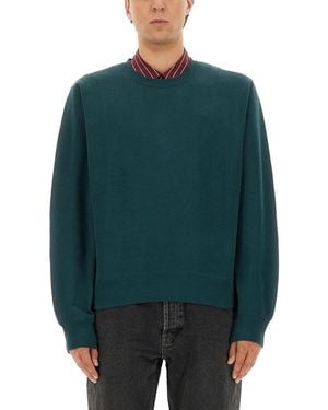 Saint Laurent Crew Neck Sweatshirt - Green