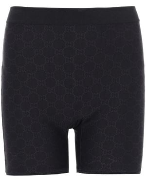 Gucci Logo Print Shorts - Blue