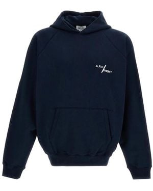 A.P.C. Hood Sweatshirts - Blue