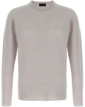 Roberto Collina Wool Solid Sweater - Gray
