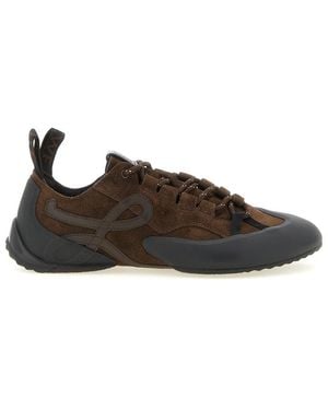 Loewe Lace-Up Sneakers - Brown