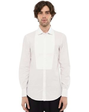 DSquared² Slim Tuxedo Shirt - White