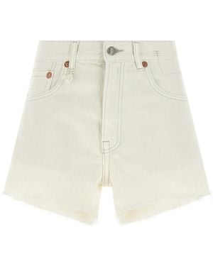 R13 Cotton Bermuda Shorts - White