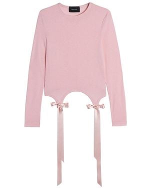 Simone Rocha Round Neck T-Shirt - Pink