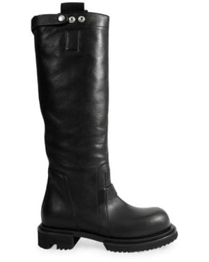 Rick Owens Gabe Leather Knee-High Boots - Black