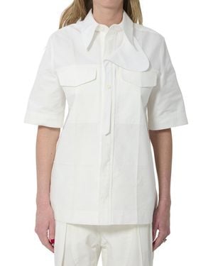 Bottega Veneta Regular Solid Shirt - White