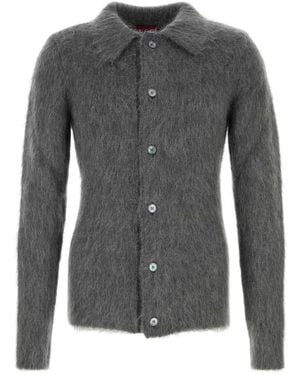 Gucci Mohair Cardigan - Gray