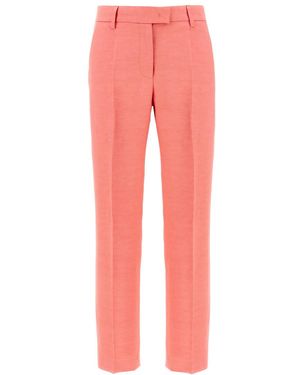 Alberto Biani Linen Blend Pants - Pink